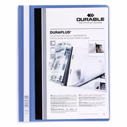 Durable DURAPLUS, Bleu, Transparent, A4, 1 pochettes