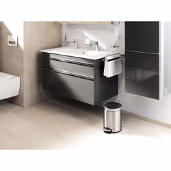 Durable Poubelle à pédale en acier inoxydable 5l
