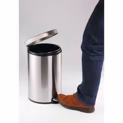 Durable Poubelle à pédale en acier inoxydable 12l