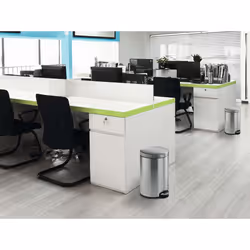 Durable Poubelle à pédale en acier inoxydable 12l