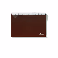 Durable 315111 intercalaire de classement Onglet avec index vierge PVC Marron