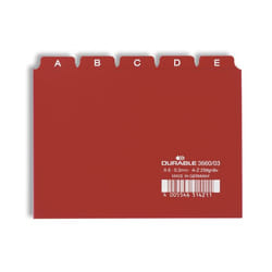 Durable 3660/03 intercalaire Rouge 25 pièce(s)