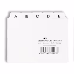 Durable 3670/02, Blanc, 105 mm, 74 mm, 25 pièce(s)