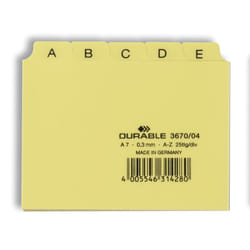 Durable 3670/04 intercalaire Jaune 25 pièce(s)