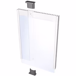 Durable Info Sign Acrylique, Aluminium Argent
