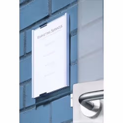 Durable Info Sign Acrylique, Aluminium Argent