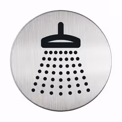 Durable PICTO - Douche, 8,3 cm, Argent