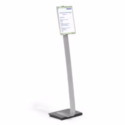 Durable INFO SIGN, Stand d'information, A4, Acrylique, Aluminium, Argent, horizontale/verticale