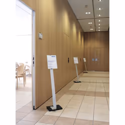 Durable INFO SIGN Stand d'information A4 Acrylique, Aluminium Argent - Vue supplémentaire 13