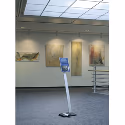 Durable INFO SIGN Stand d'information A4 Acrylique, Aluminium Argent - Vue supplémentaire 4