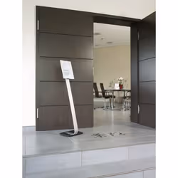 Durable INFO SIGN Stand d'information A4 Acrylique, Aluminium Argent - Vue supplémentaire 9