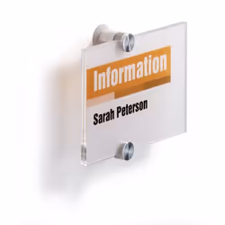 Durable Crystal Sign, Transparent, 148 mm, 105 mm