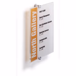 Durable Crystal Sign, A4, Transparent, 210 mm, 297 mm