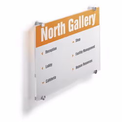 Durable Crystal Sign A3 Transparent