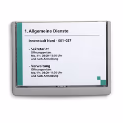 Durable 486637 support de panneau et stand d'information A5 Plastique Graphite