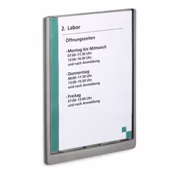 Durable 486737 support de panneau et stand d'information A4 Plastique Graphite