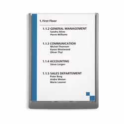 Durable 486737 support de panneau et stand d'information A4 Plastique Graphite - Vue supplémentaire 4