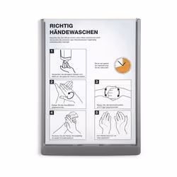 Durable 486737 support de panneau et stand d'information A4 Plastique Graphite - Vue supplémentaire 6