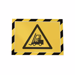 Durable Duraframe Security A4 cadre magnétique Noir, Jaune