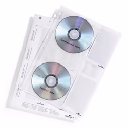 Durable 522219 étui disque optique Étui avec portefeuille Transparent