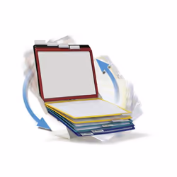 Durable Vario Pro 10 porte-documents pivotant mural Sur bureau/mural Paysage/portrait A4 - Vue supplémentaire 6