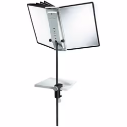 Durable Sherpa desk clamp 10 complete, Bureau, Portrait, A4, Couleurs assorties, Noir, Polypropylène