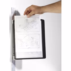 Durable Vario magnet wall 5 porte-documents pivotant mural Mur Portrait A4 - Vue supplémentaire 4