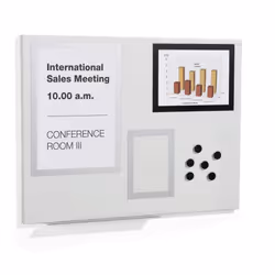 Durable Duraframe tableau magnétique & accessoires Métal 600 x 450 mm Gris