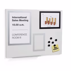 Durable Duraframe tableau magnétique & accessoires Métal 600 x 450 mm Gris