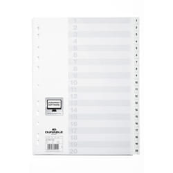Durable 616302 intercalaire Blanc