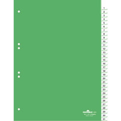 Durable Répertoires avec insertions pré-insérées, imprimées 1-31