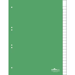 Durable 6224, Onglet avec index vierge, Vert, Portrait, A4, 230 mm, 297 mm