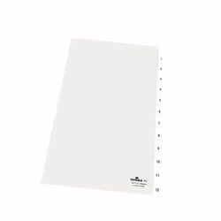 Durable 6810 Onglet avec index numérique Transparent