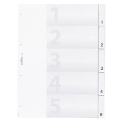 Durable 6820 Onglet avec index numérique Polypropylène (PP) Transparent