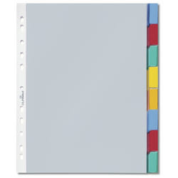 Durable 6631-19 Onglet avec index vierge Gris