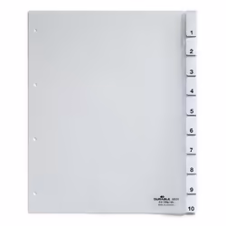 Durable 6831-19, Onglet avec index vierge, Transparent, Portrait, A4, 245 mm, 297 mm