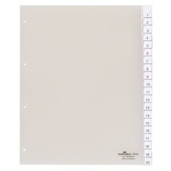 Durable Register für Prospekthüllen 20-tlg.