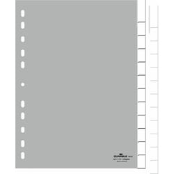 Durable 6410-10 Onglet avec index vierge Polypropylène (PP) Gris