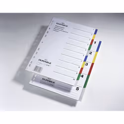 Durable 6740 Onglet avec index vierge Polypropylène (PP) Multicolore