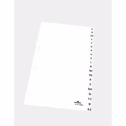 Durable 6150-02 Onglet avec index alphabétique Blanc