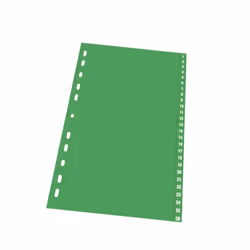 Durable 6157 Onglet avec index numérique Vert