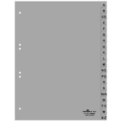 Durable 651010 intercalaire de classement Onglet avec index alphabétique Polypropylène (PP) Gris