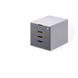 Durable VARICOLOR, 4 tiroir(s), Gris, Plastique, A4, Monochromatique, Multicolore