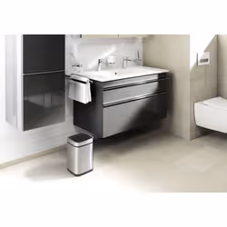 Durable NO TOUCH 6L Rectangulaire Acier inoxydable Argent, Noir