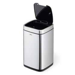Durable TOUCH 12L Rectangulaire Acier inoxydable Argent, Noir