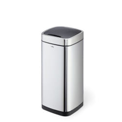 Durable NO TOUCH 35L Rectangulaire Acier inoxydable Noir, Argent