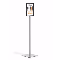 Durable INFO STAND BASIC A4 1 ST 501257 (501257), Stand d'information, A4, Métal, Plastique, Gris, 21 cm, 29,7 cm
