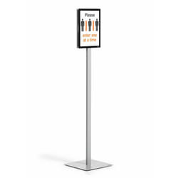 Durable INFO STAND BASIC A4 1 ST 501257 (501257) Stand d'information Métal, Plastique Gris