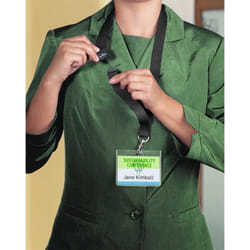 Durable 824001 Accessoire de porte-badge Porte-badge avec cordon Noir 10 pièce(s)