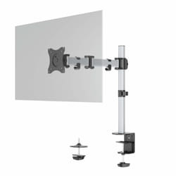 Durable 509423 support d'écran plat pour bureau 27" Argent Mur
